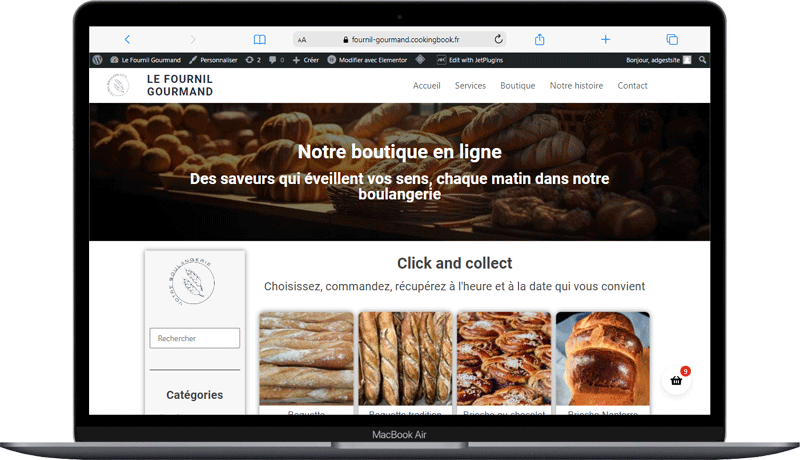 site internet boulangerie